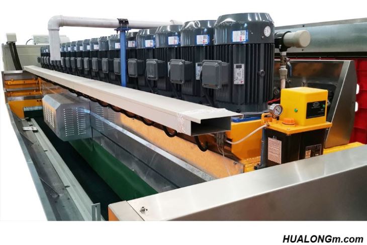 Side view of Granite Tile Polishing Machine